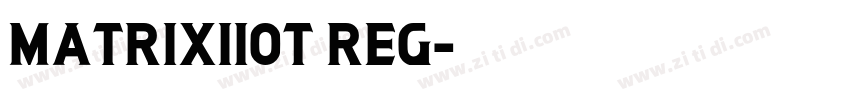 MatrixIIOT Reg字体转换